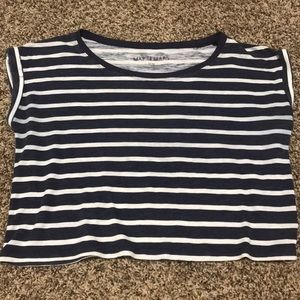 Blue striped shirt